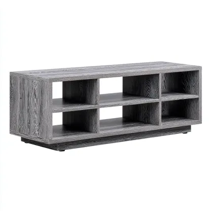 Tavolino Da Caffè Legno 110X55X45 Cm - Grigio - Adeguato Per Soggiorno - Design Moderno-Reststa