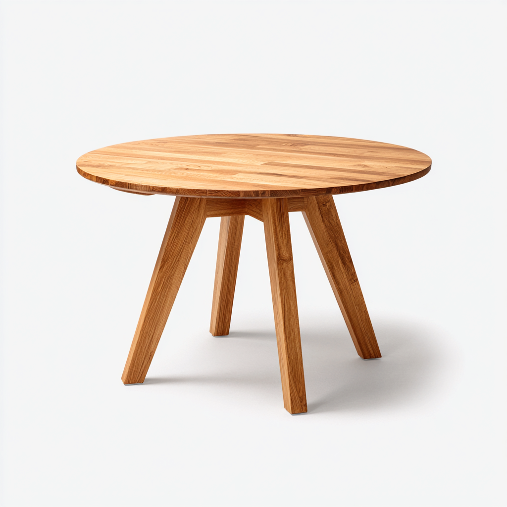 Tavolo Da Pranzo In Legno Massello 100X100X75 Cm - Legno Naturale - Design Moderno - Per Sala Da Pranzo-Reststa