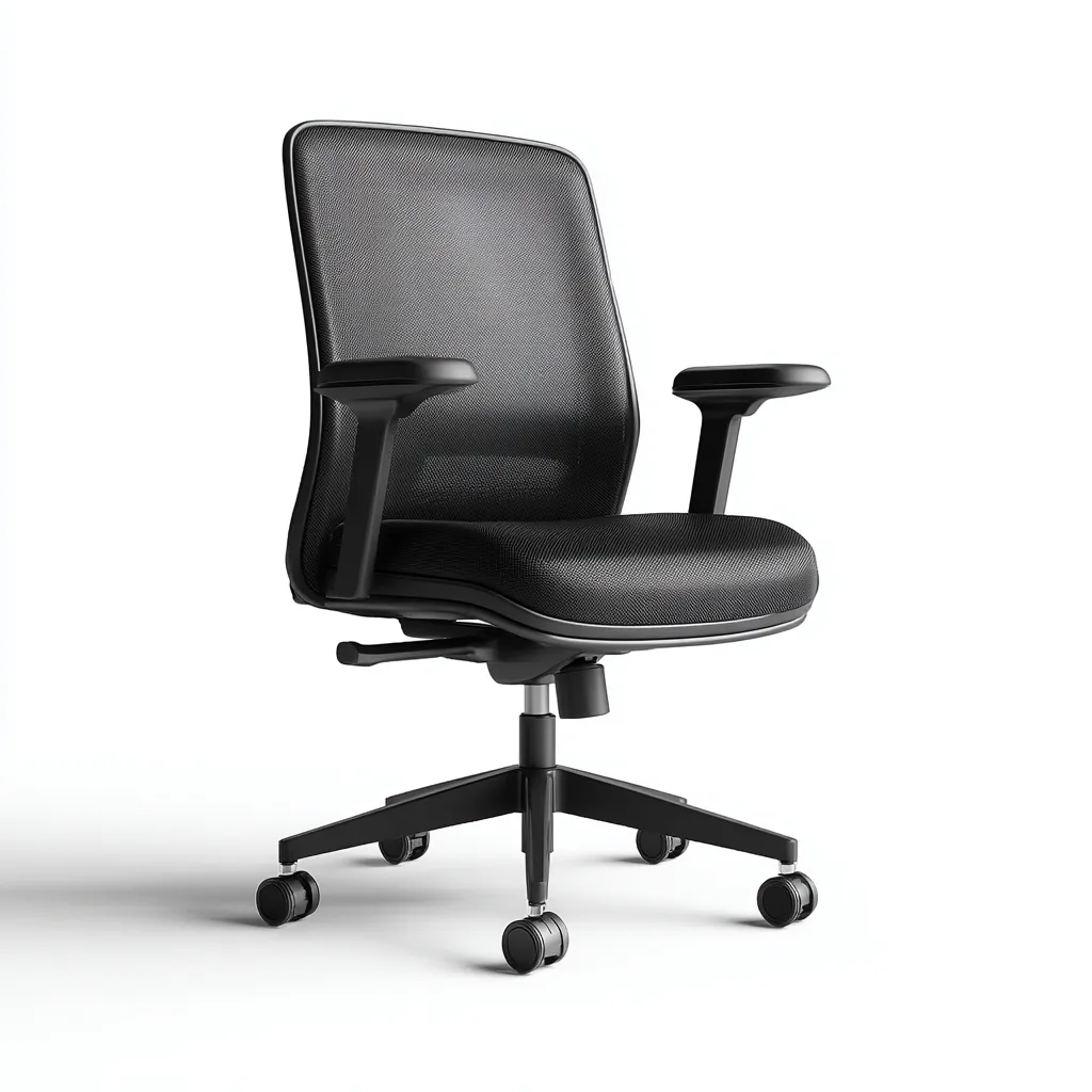 Sedia Da Ufficio In Rete 61x60x92 Cm Nera Per Ufficio - Design Ergonomico Traspirante-Reststa