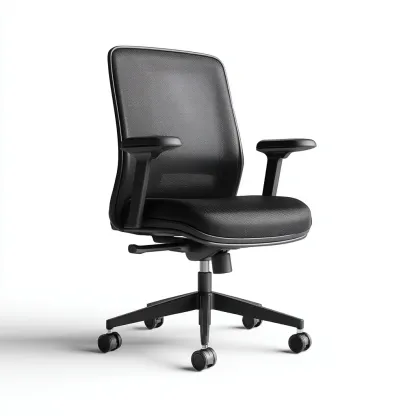 Sedia Da Ufficio In Rete 61x60x92 Cm Nera Per Ufficio - Design Ergonomico Traspirante-Reststa