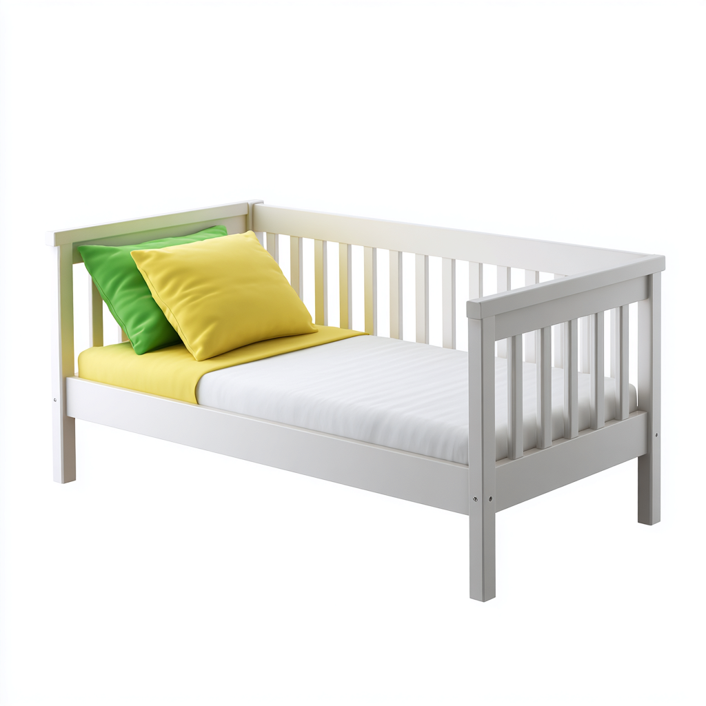Letto Per Bambini Con Sponde In Legno 150x75x65 Cm - Bianco - Design Sicuro Per Camerette-Reststa