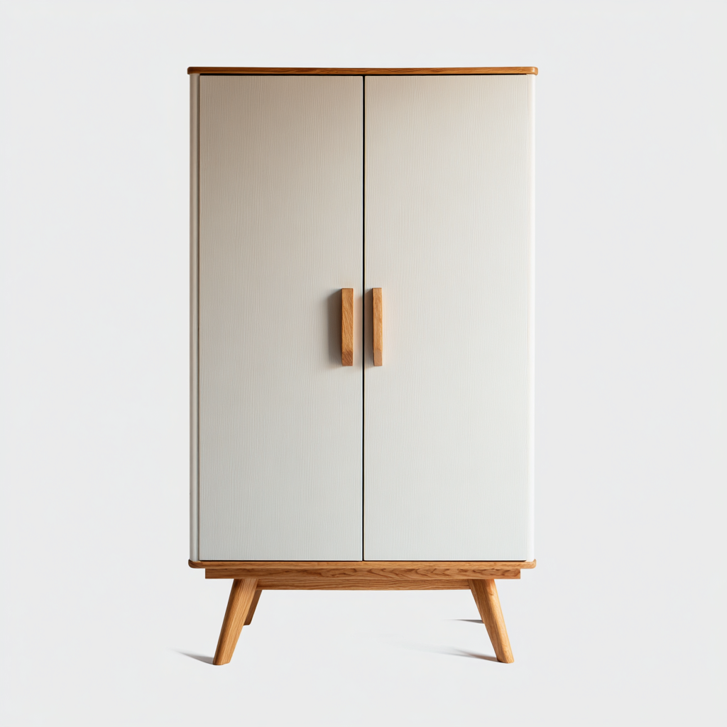 Armadietti Da Cucina In Legno 110X45X185 Cm - Rovere Naturale - Con Vano Contenitivo - Stile Classico - Per Cucina-Reststa