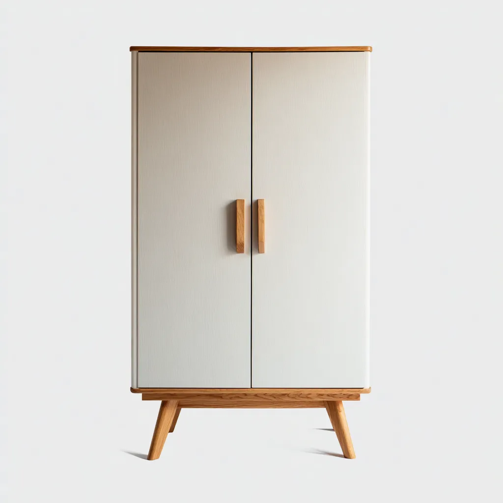 Armadietti Da Cucina In Legno 110X45X185 Cm - Rovere Naturale - Con Vano Contenitivo - Stile Classico - Per Cucina-Reststa