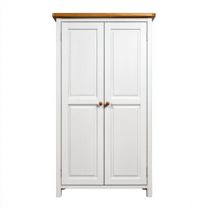 Armadietti Da Cucina In Legno 80X40X175 Cm - Bianco-Rovere - Con Vano Contenitivo - Stile Classico - Per Cucina-Reststa