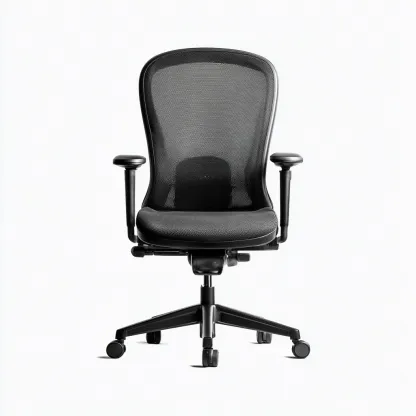 Sedia Da Ufficio In Rete 63x61x103 Cm Nera Per Ufficio - Design Ergonomico Regolabile-Reststa