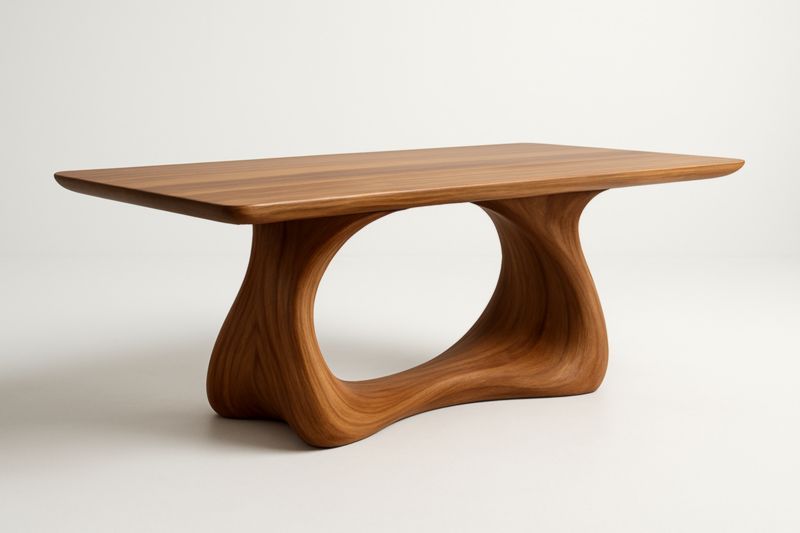 Tavolo da Pranzo in Legno Massello Marrone 180x90x75 cm