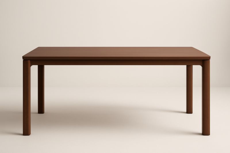 Tavolo Rettangolare in Legno Noce 180x90x75 cm