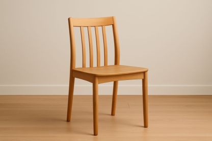 Sedia da pranzo in legno di faggio naturale