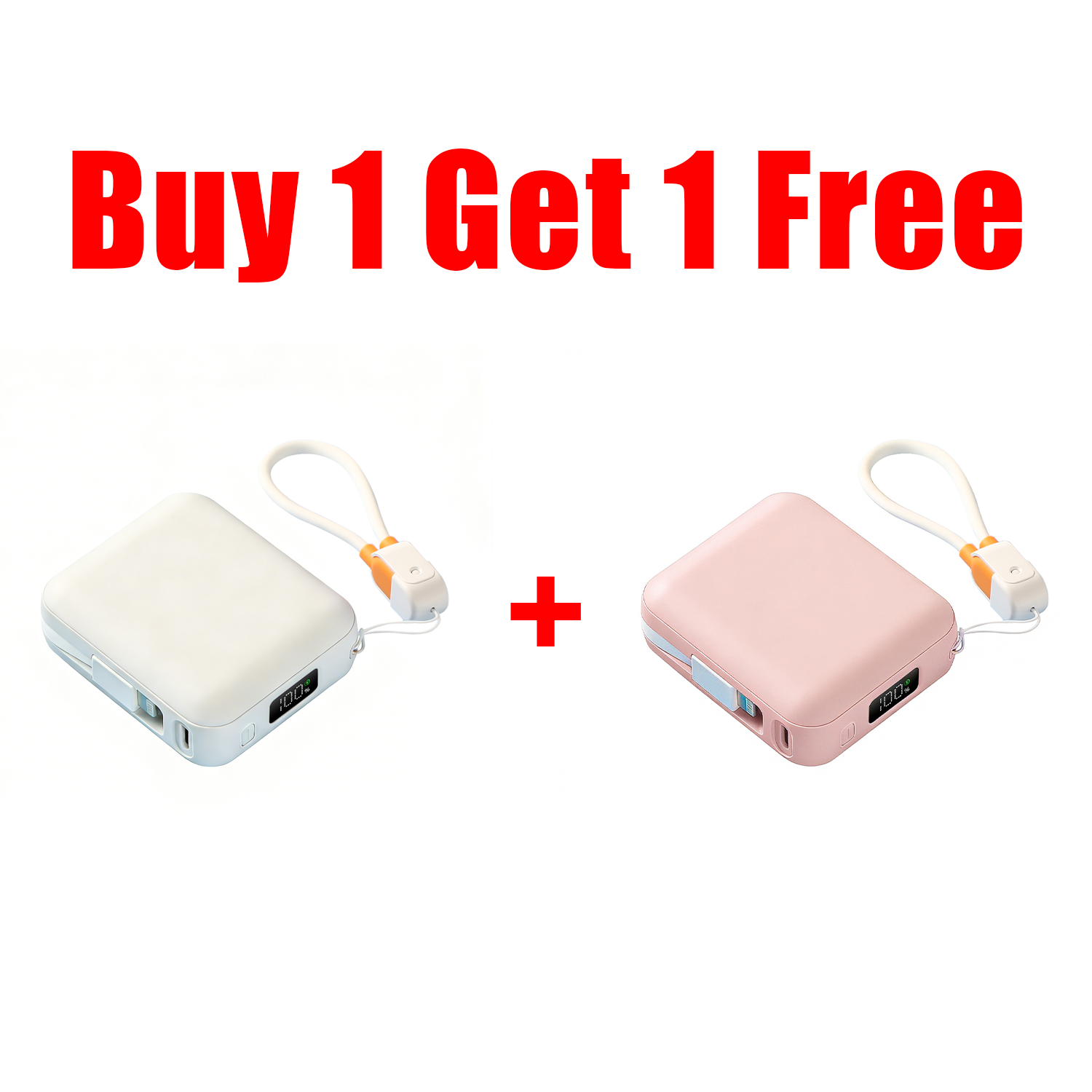 Power Bank With Built-In Cables