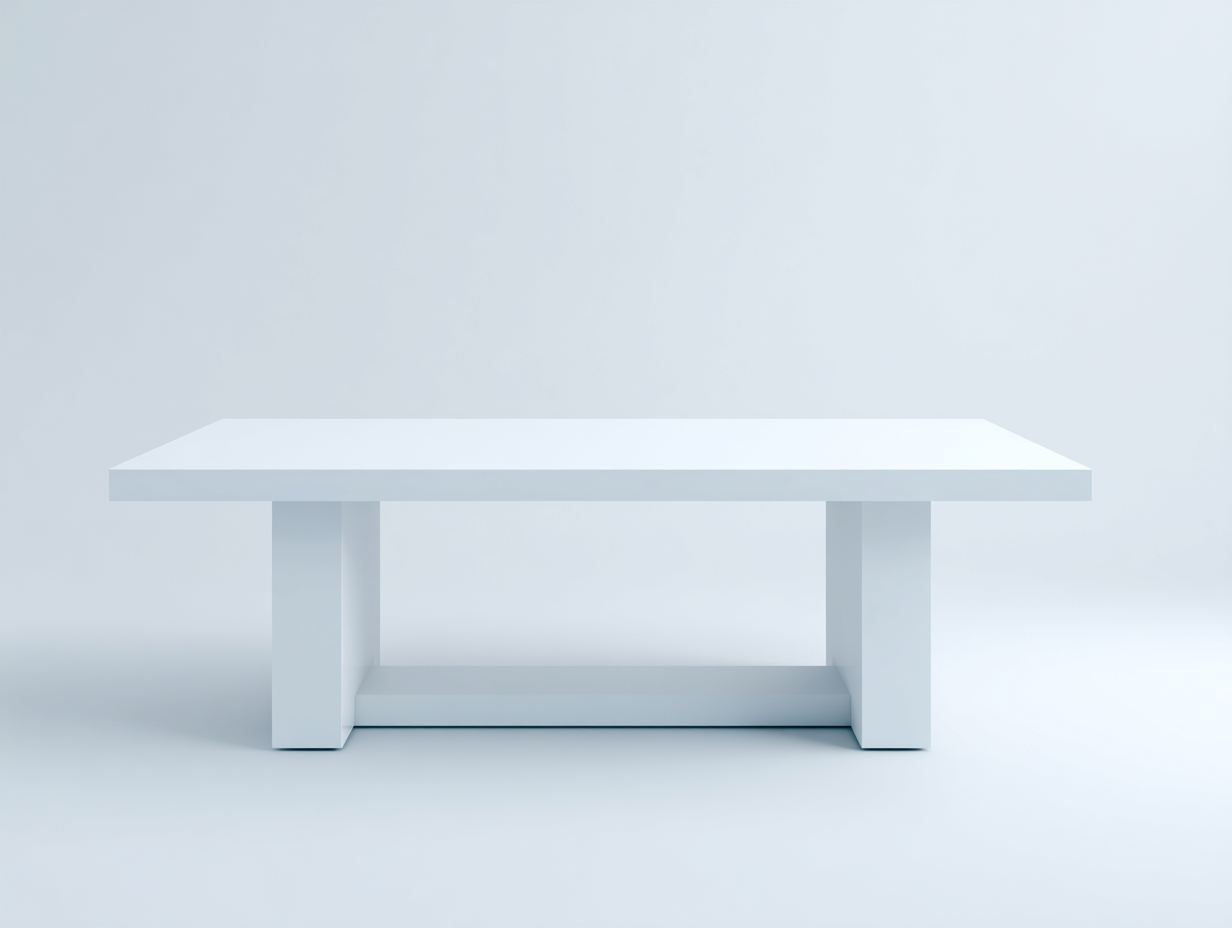 Mesa de comedor madera 160x80x75 cm - blanco - diseño moderno
