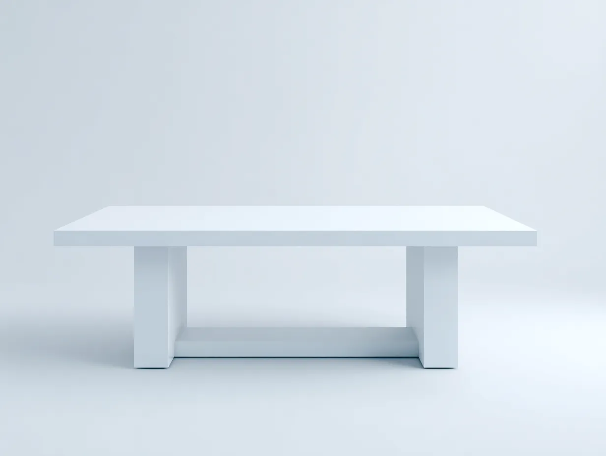 Mesa de comedor madera 160x80x75 cm - blanco - diseño moderno