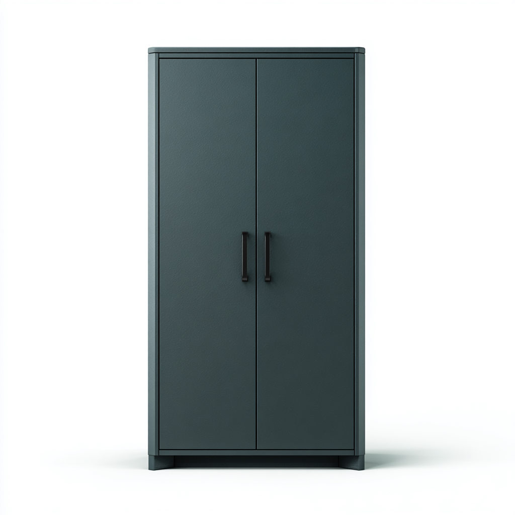 Armadio legno 100x50x190 cm verde scuro design moderno-Styleive