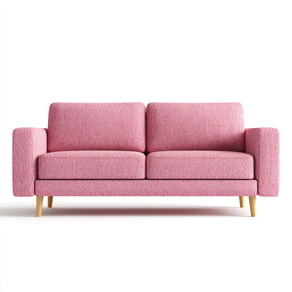 Divano a due posti tessuto 160x80x85 cm - rosa - design moderno-Styleive