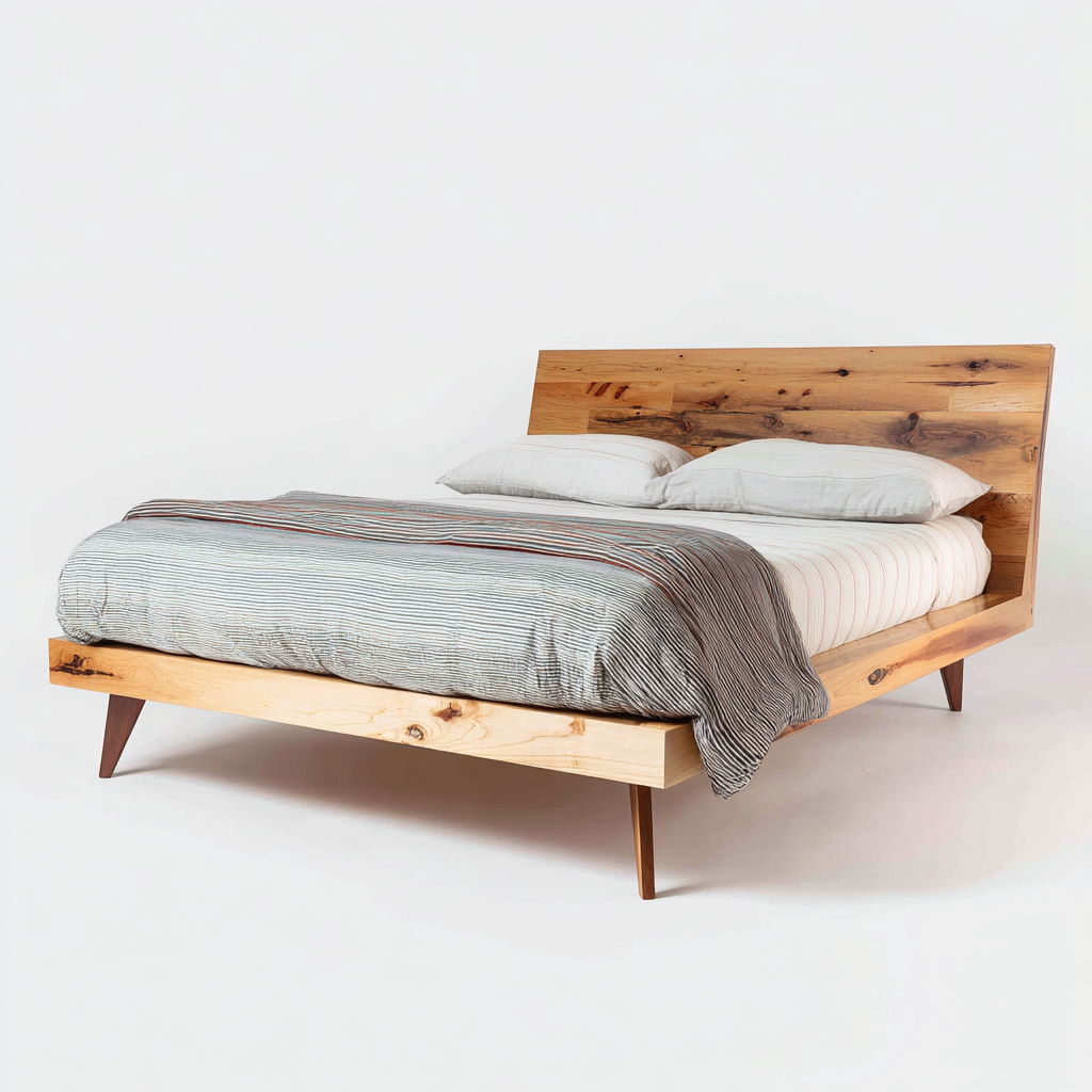 Letto matrimoniale 210x165x105 cm - marrone - struttura in legno design moderno-Styleive