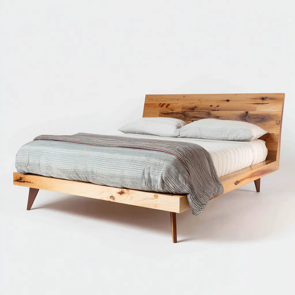 Letto matrimoniale 210x165x105 cm - marrone - struttura in legno design moderno-Styleive
