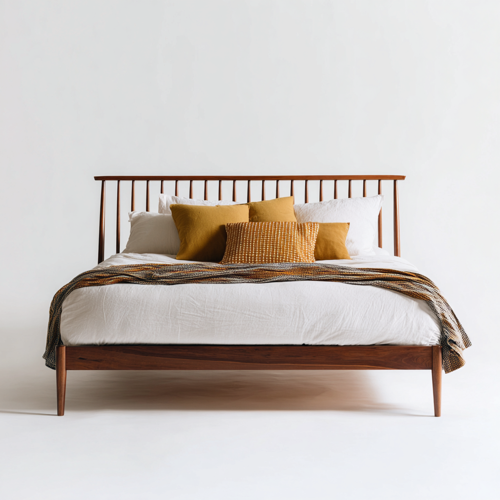 Letto matrimoniale 210x165x110 cm - marrone - struttura in legno design moderno-Styleive