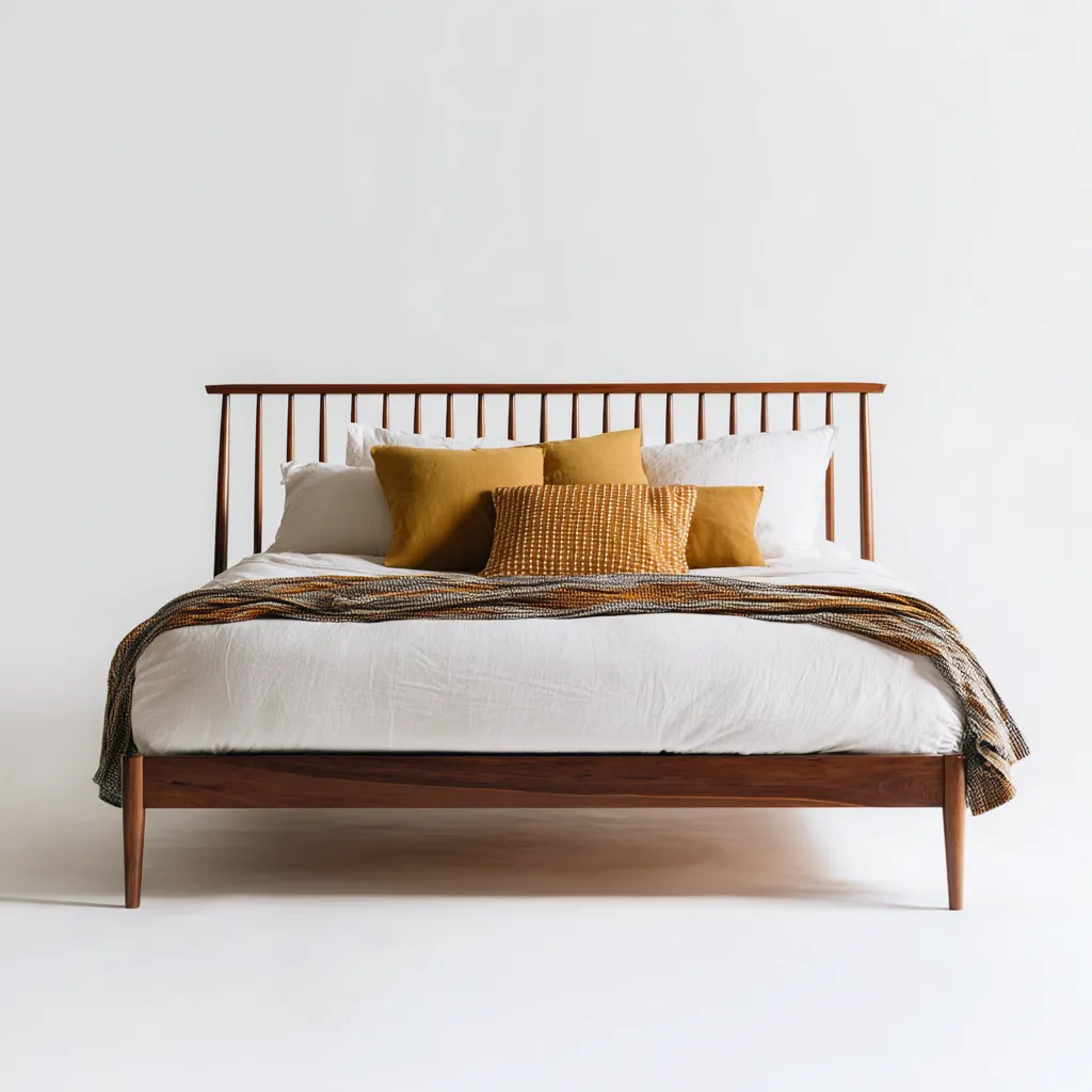 Letto matrimoniale 210x165x110 cm - marrone - struttura in legno design moderno-Styleive