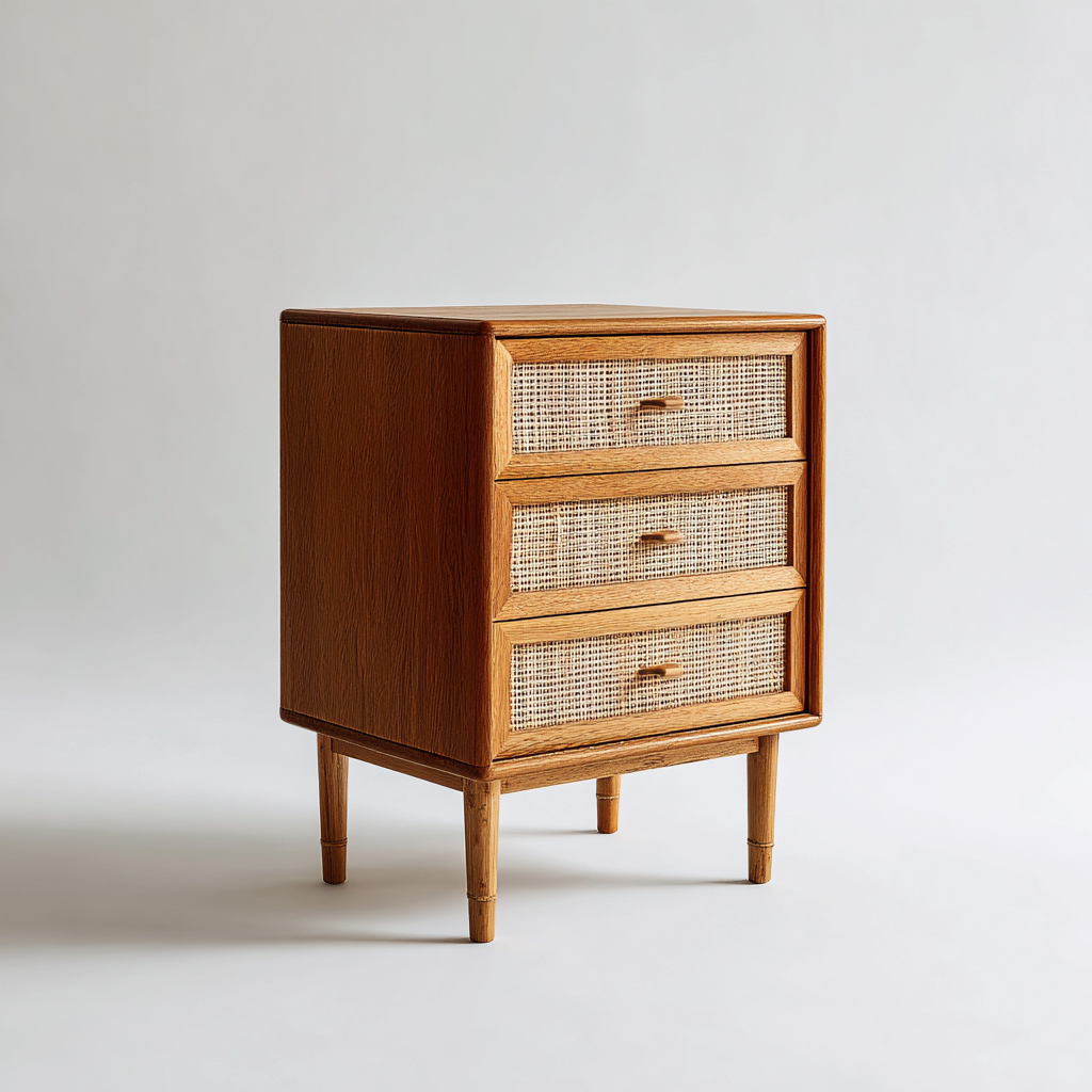 Cassettiera 55x40x80 cm - marrone naturale - design moderno-Styleive