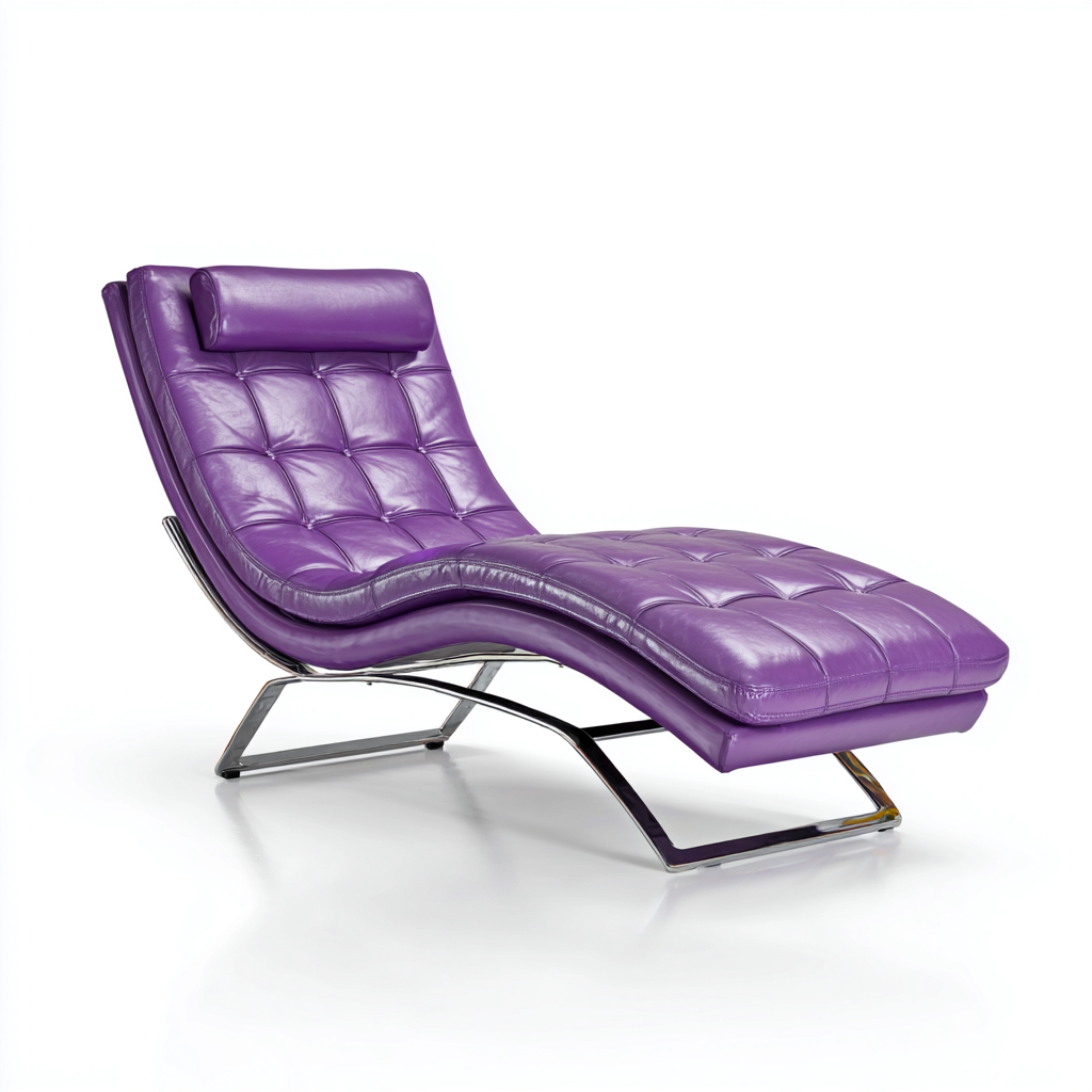 Chaise longue 180x72x88 cm - viola-argento - design moderno-Styleive