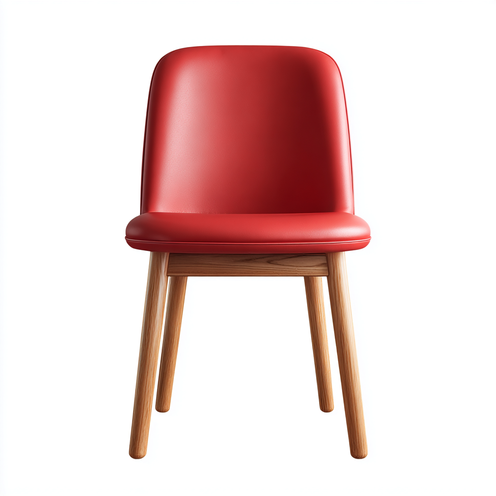 Sedia da pranzo struttura in legno con seduta imbottita 48x45x85 cm - rosso - stile moderno - adatto al soggiorno-Styleive