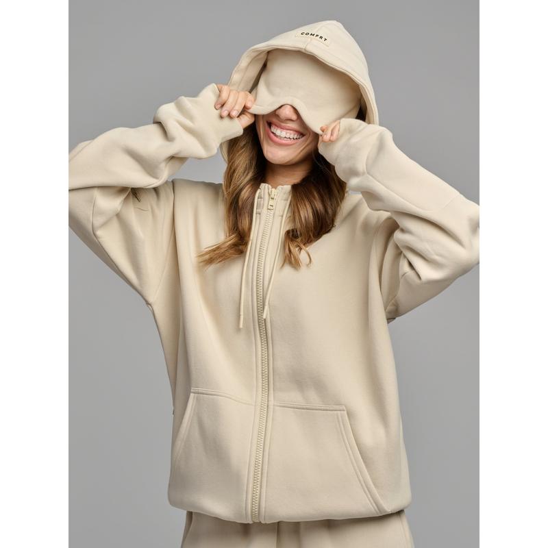 Comfrt |   Airplane Mode Travel Zip Hoodie