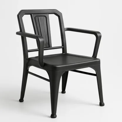 Poltrona in metallo impilabile da esterno-Snoozinova