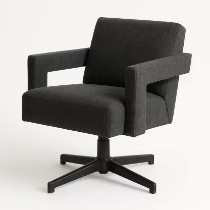 Poltrona girevole in tessuto-Snoozinova