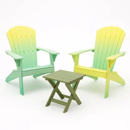 Set di sedie Adirondack in legno composito con tavolino-Snoozinova