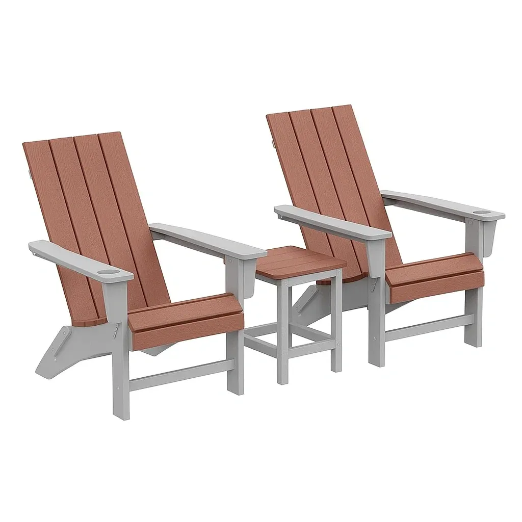 Set di sedie Adirondack in materiale composito con tavolino-Snoozinova
