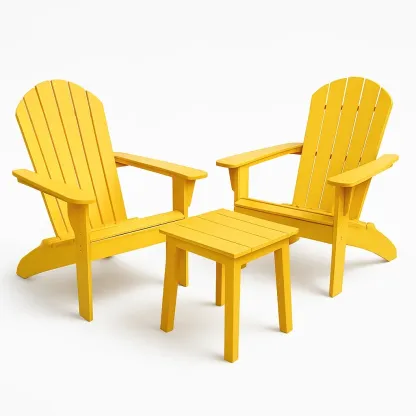 Set di sedie Adirondack in resina con tavolino-Snoozinova