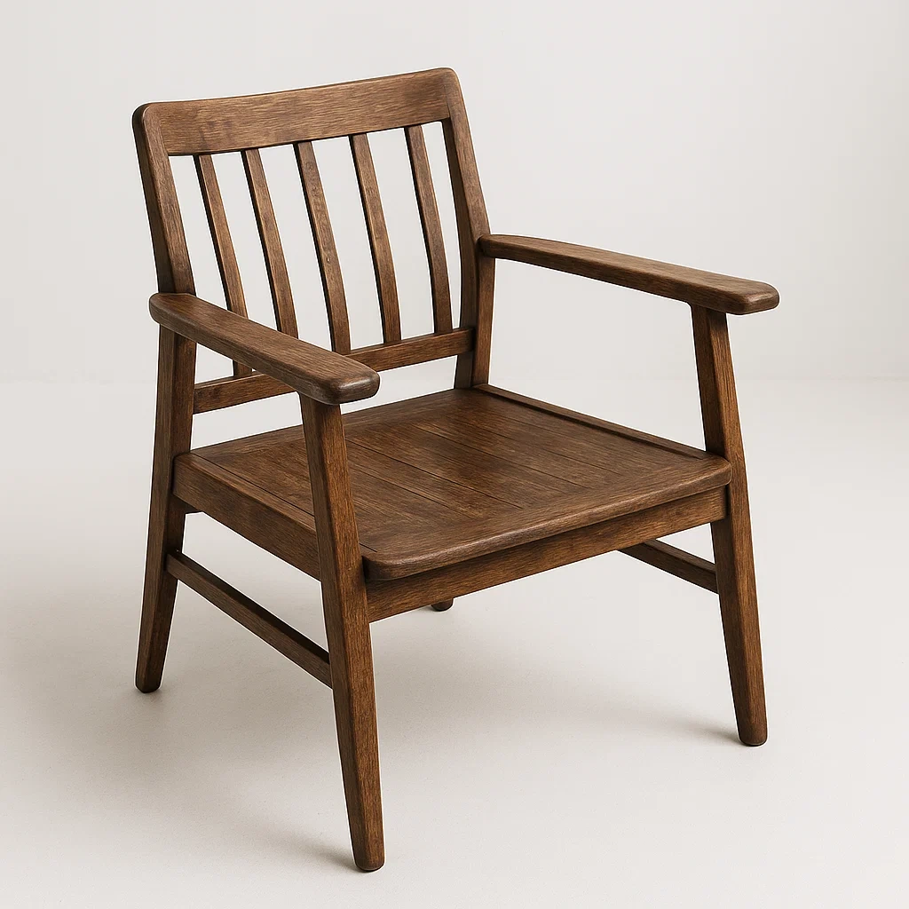 Poltrona in legno massello,85x60x55 cm-Snoozinova