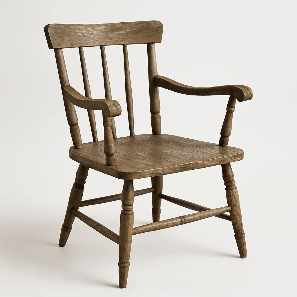 Poltrona in legno massello con braccioli-Snoozinova