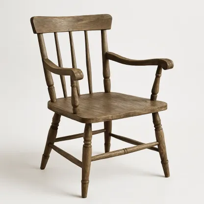 Poltrona in legno massello con braccioli-Snoozinova