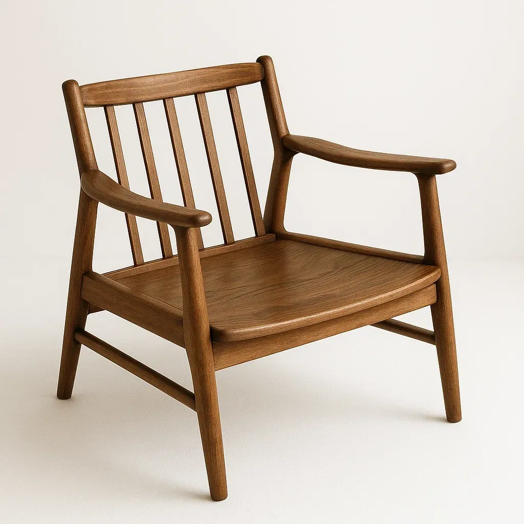 Poltrona in legno massello naturale-Snoozinova