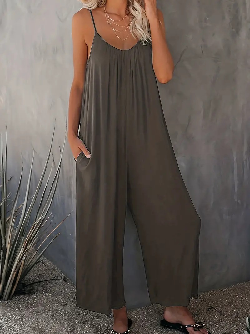 Boho Spaghetti Ruched Jumpsuit, Casual Sleeveless Long Length Wide Leg Jumpsuit, Women's Clothing 55,169 reviews 4.6 All reviews are from verified purchases Item reviews (10,683) Provider reviews (55,169) Top 1% rated in Women's Jumpsuits Small 2 % True