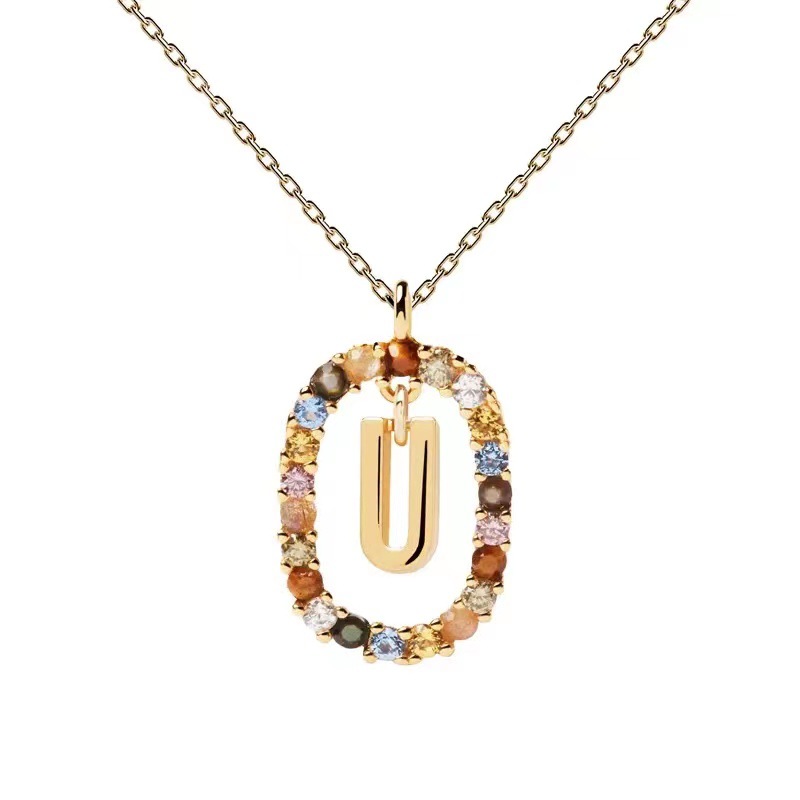 Personalized Gemstone Initial Necklace??A Symbol of Uniqueness