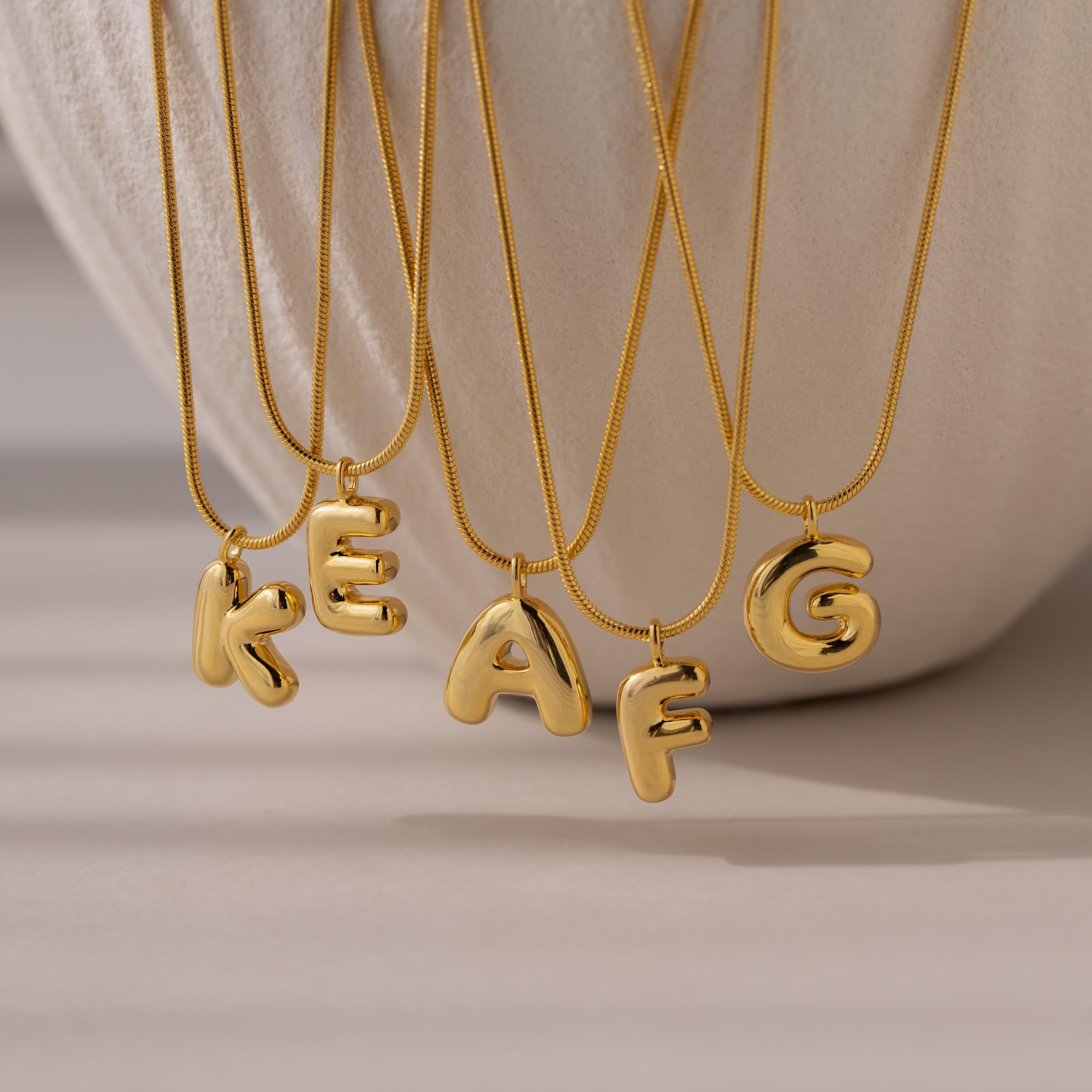 ??Bubble Letter Necklace
