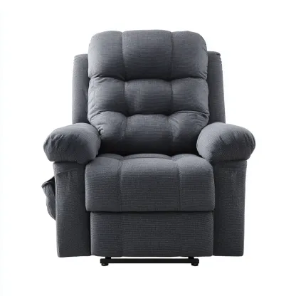 Fauteuil relax-tissu-102x94x110 cm-gris foncé-design contemporain-Styleero