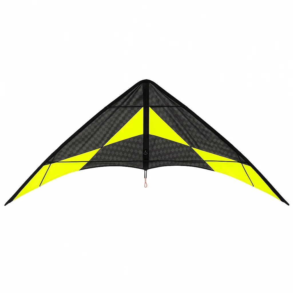 Cerfs-volants Triangulaire 150x80 cm Noir/Jaune Polyester