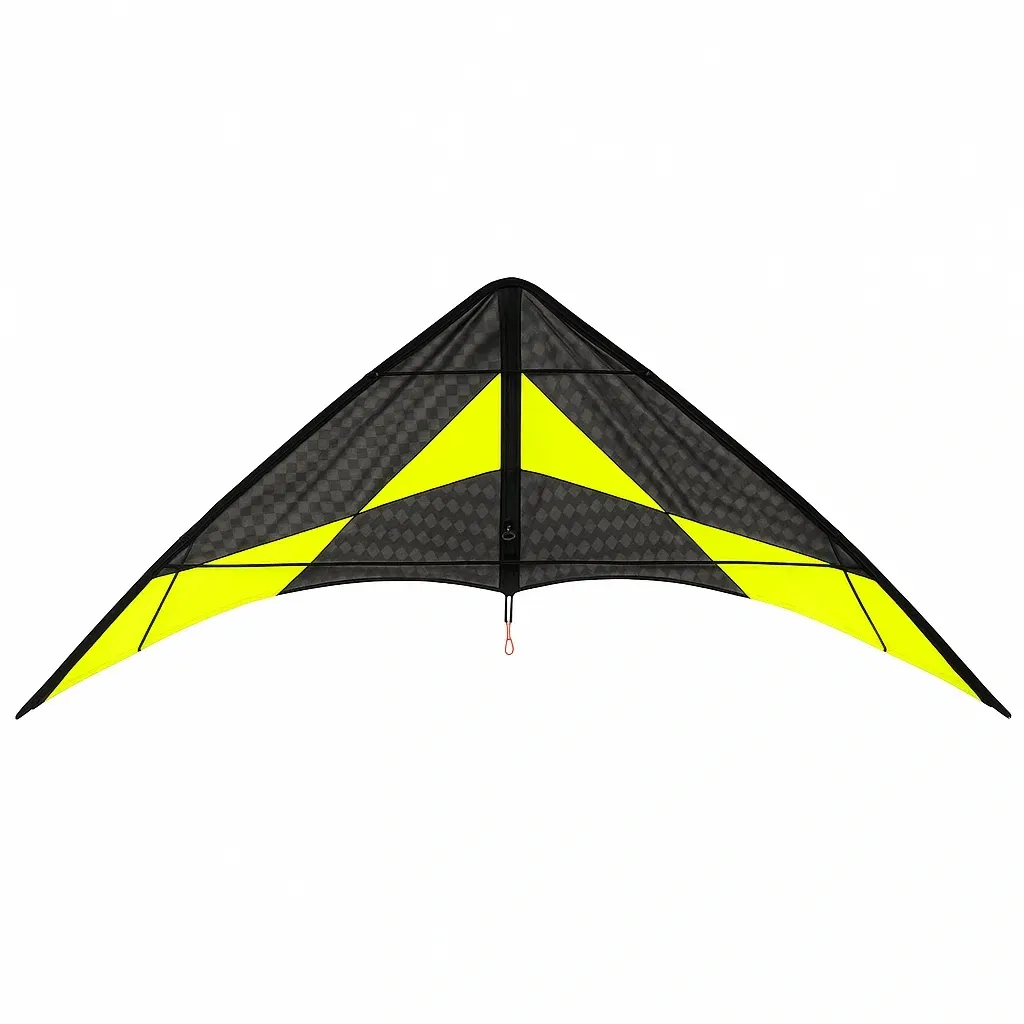 Cerfs-volants Triangulaire 150x80 cm Noir/Jaune Polyester