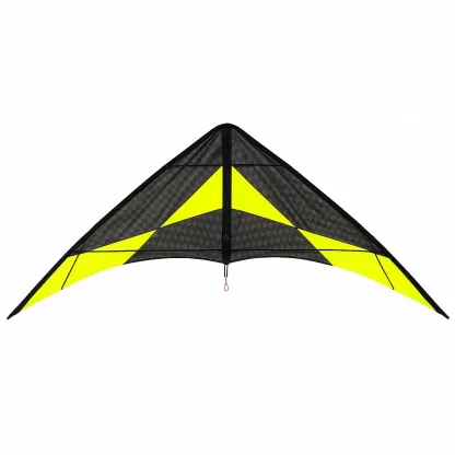 Cerfs-volants Triangulaire 150x80 cm Noir/Jaune Polyester