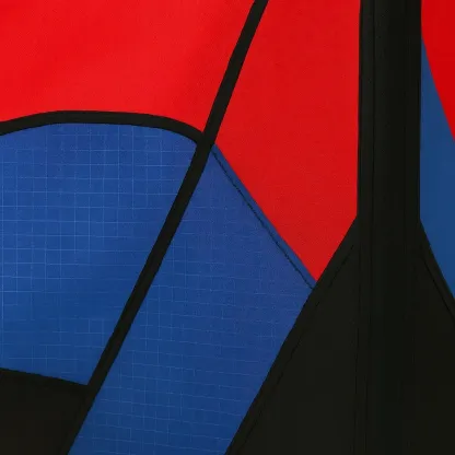 Cerfs-volants triangulaire 130x60 cm rouge/bleu/noir polyester