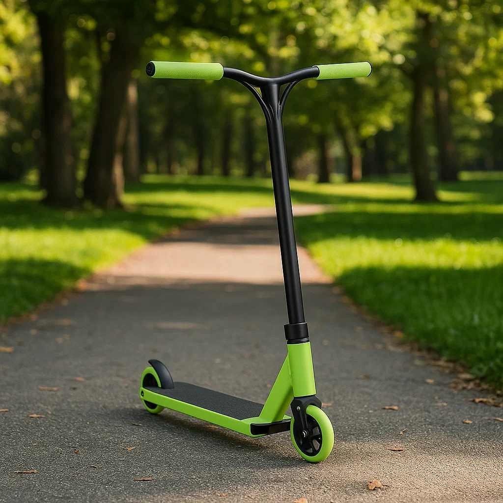 Trottinette Freestyle Vert et Noir pour Enfants et Adolescents - Hauteur 90 cm