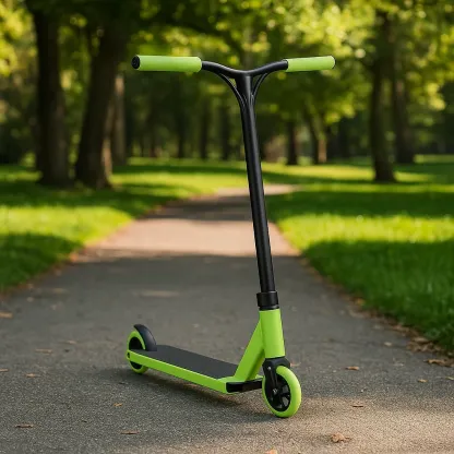 Trottinette Freestyle Vert et Noir pour Enfants et Adolescents - Hauteur 90 cm