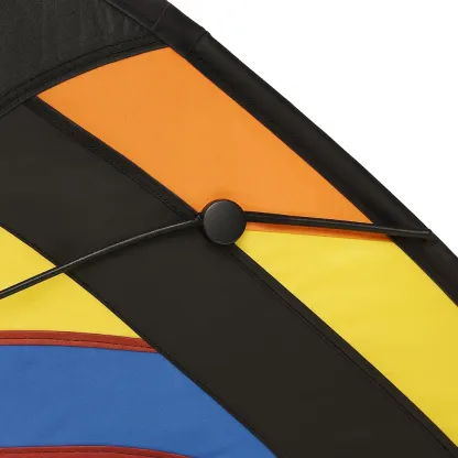 Cerfs-volants delta 125x250 cm multicolore nylon avec armature fibre de verre