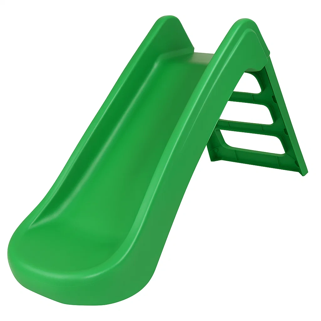 Toboggans 160x38x100 cm vert enfants 2-5 ans pliable