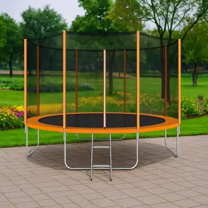 Trampolines 366cmx280cm orange noir