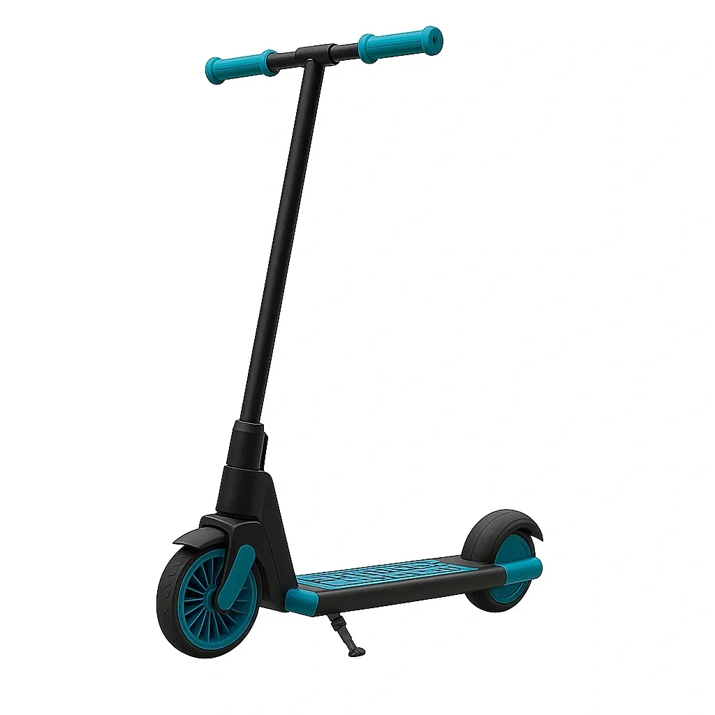 Trottinette Enfant à 2 Roues avec Béquille – Noir et Bleu – 80 x 34 x 67 cm