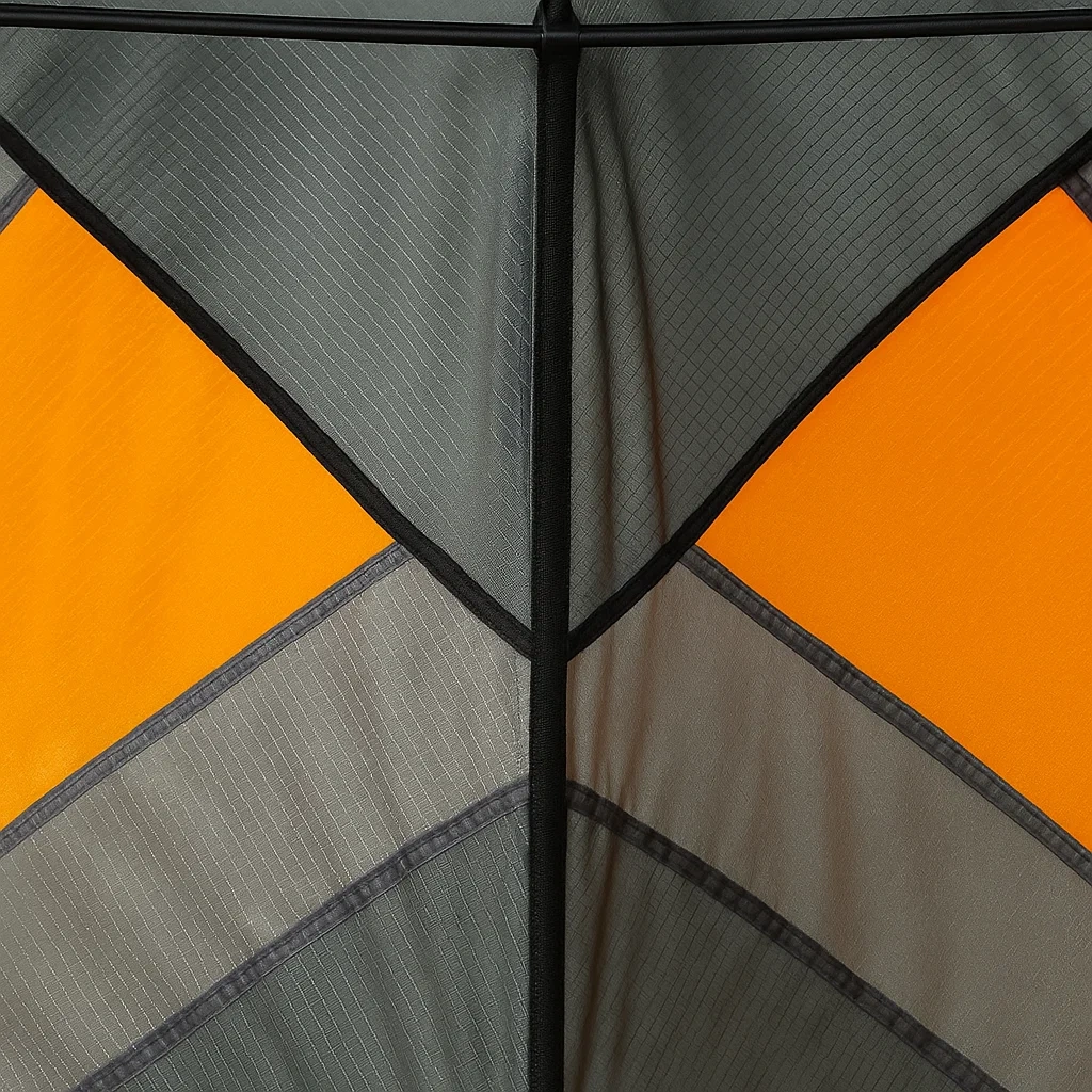 Cerfs-volants triangulaire 150x80 cm gris/orange polyester