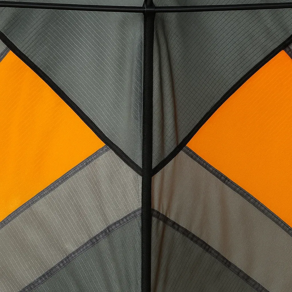 Cerfs-volants triangulaire 150x80 cm gris/orange polyester